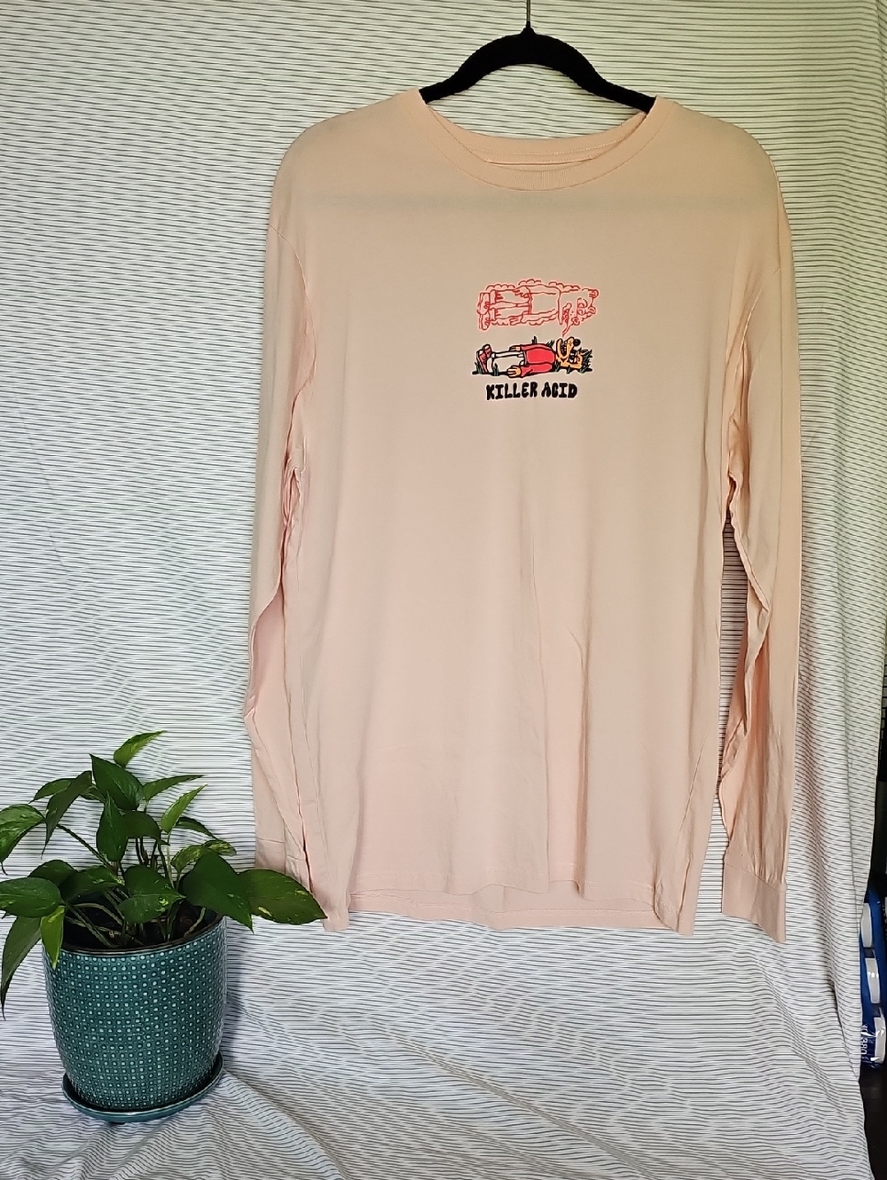 Killer Acid Pale Pink Long Sleeve Tee